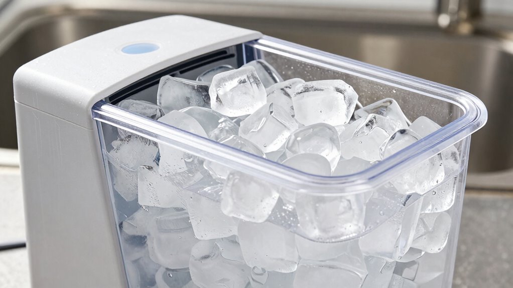 consistent water supply ensures high quality ice