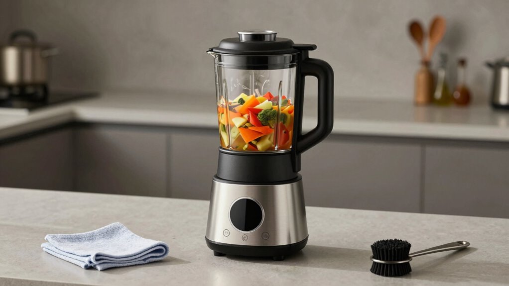 easy blender cleaning routine