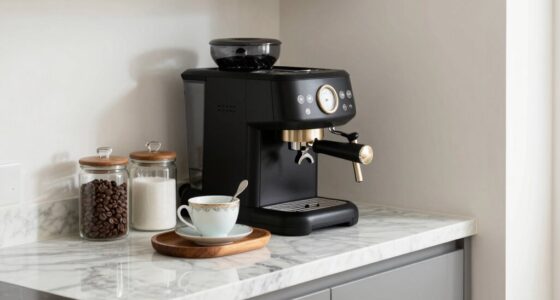 elegant compact coffee setup