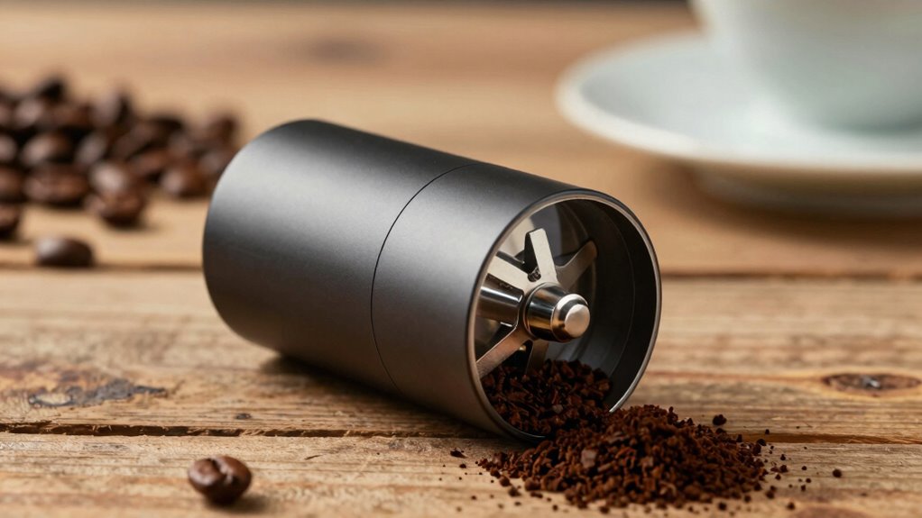 fresh consistent coffee grinding