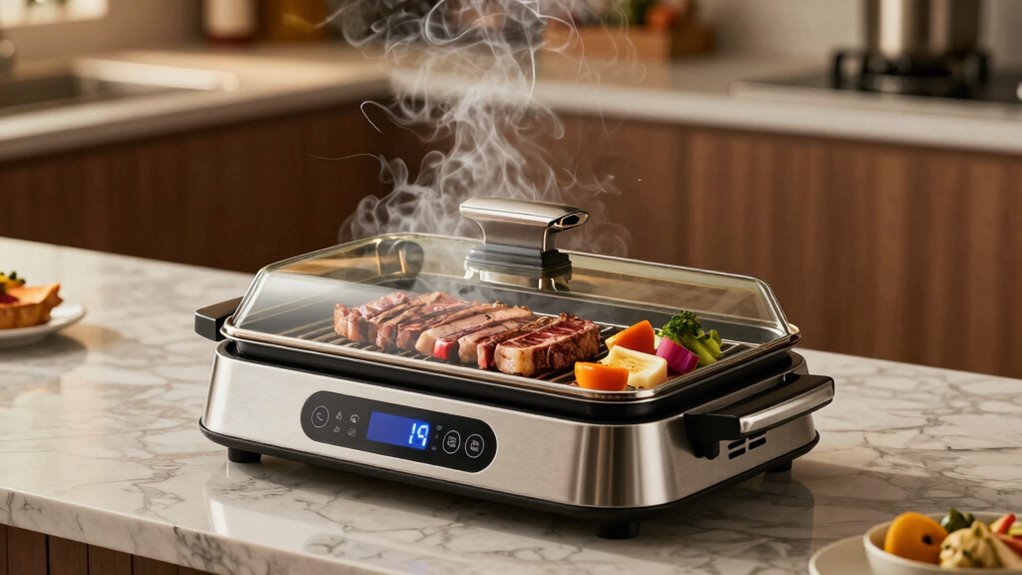 indoor grilling smoke reduction