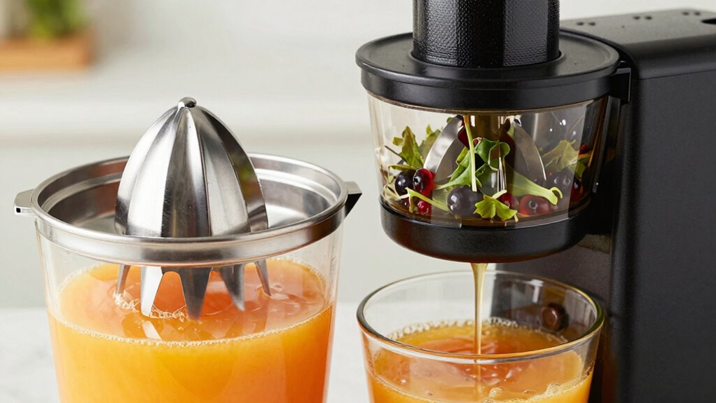 juice extraction mechanisms differ