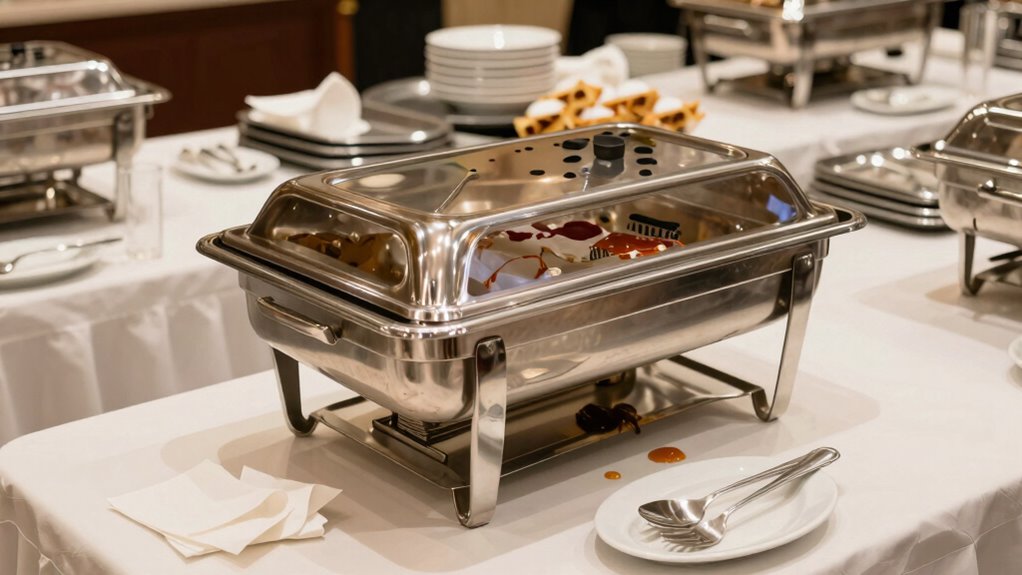 efficient safe buffet setup