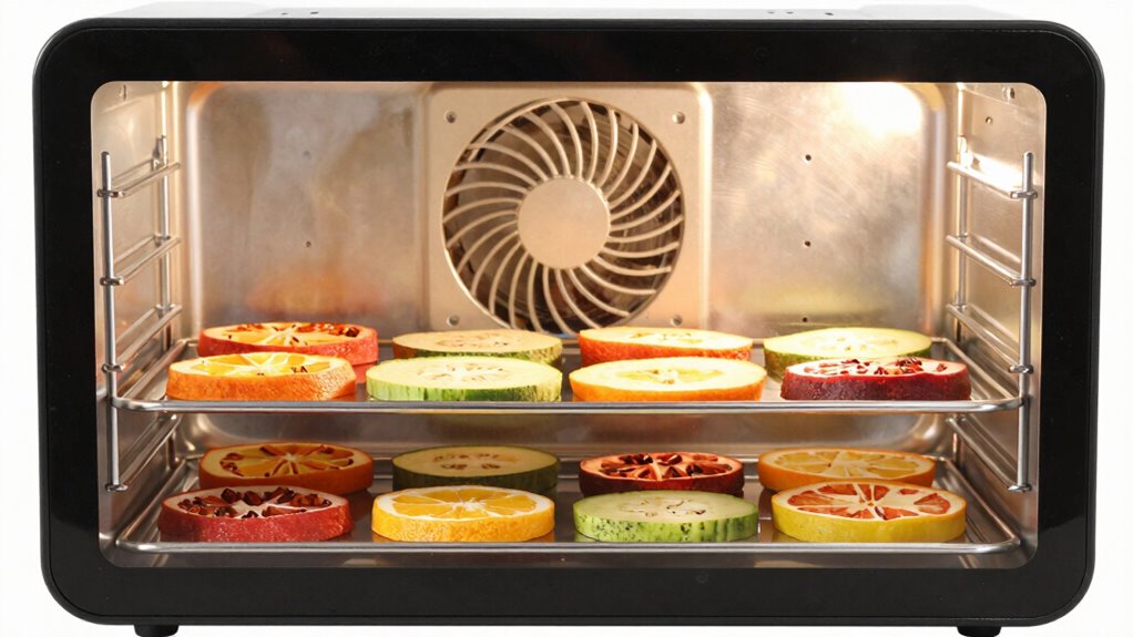 even airflow ensures even drying