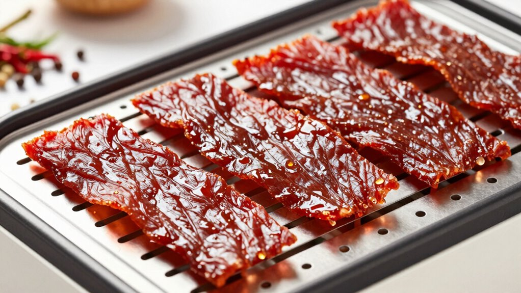 homemade flavored jerky preparation