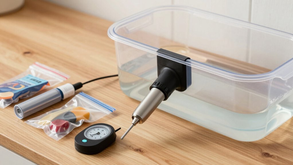 set water seal set temperature