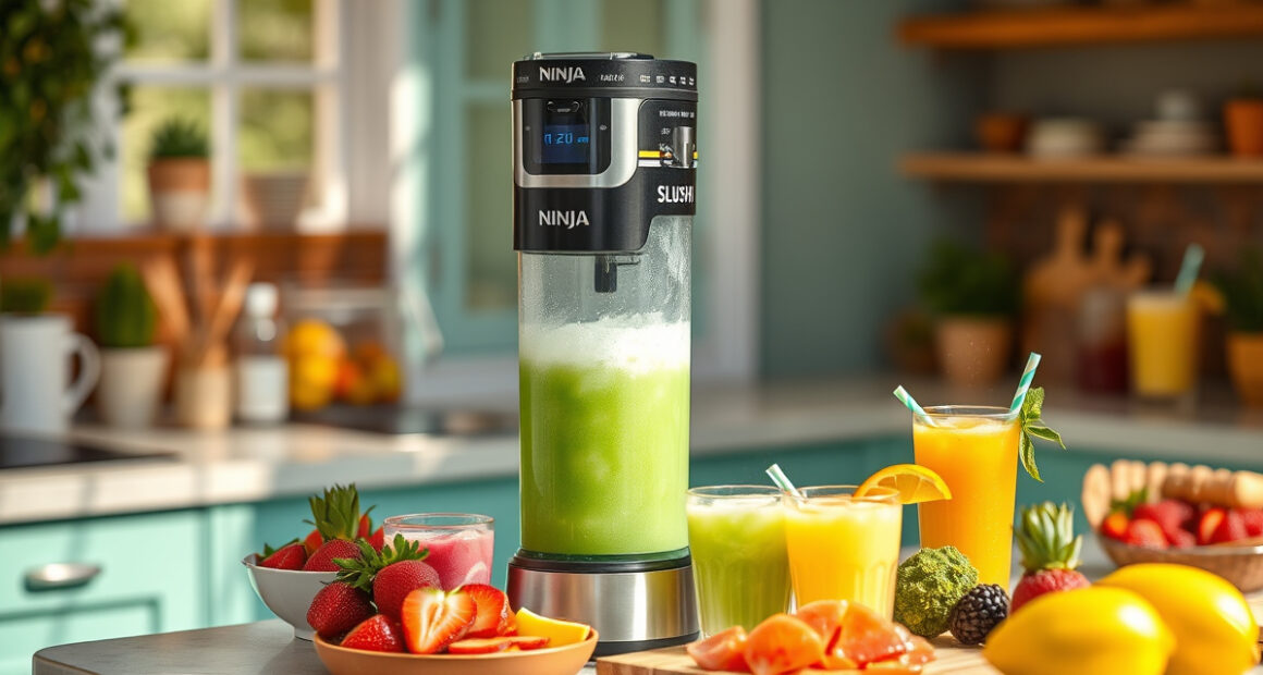 Make Refreshing Summer Slushies with Ninja SLUSHi Frozen Drink Machine