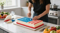 Martha's Giant Flag Cake Served 250 Guests—Here's How to Make It Yourself