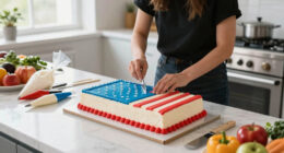 Martha's Giant Flag Cake Served 250 Guests—Here's How to Make It Yourself