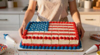 Martha Stewart Serves Huge American Flag Cake with 250 Pieces for Founding Father-Themed Party