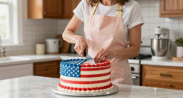 Martha Stewart Serves Huge American Flag Cake with 250 Pieces for Founding Father-Themed Party