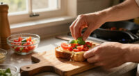 Bruschetta Grilled Cheese Sandwich