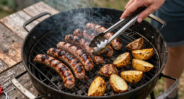 Grilled Sausage With Potatoes