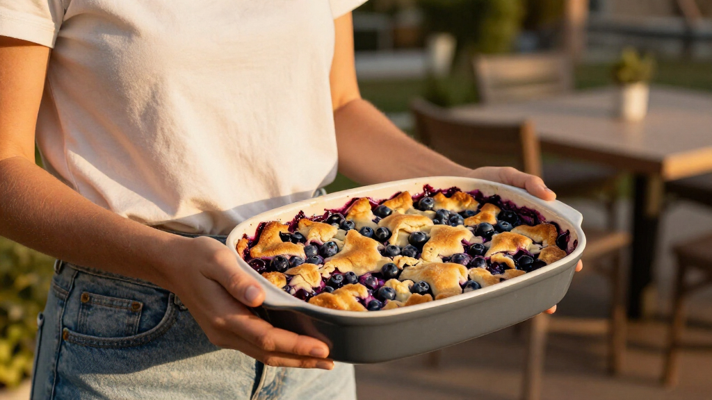 I Make This Easy Blueberry Cobbler On Repeat All Summer