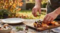 Autumn Bruschette: Mushroom, Squash, And New-Oil Toasts