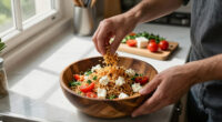 Crispy Rice Salad With Feta