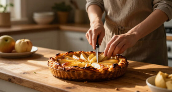 French Apple Skillet Custard Cake