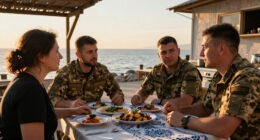 Sporting Diplomacy In Odesa: Ukrainian Servicemen Take On Italian Pacifists